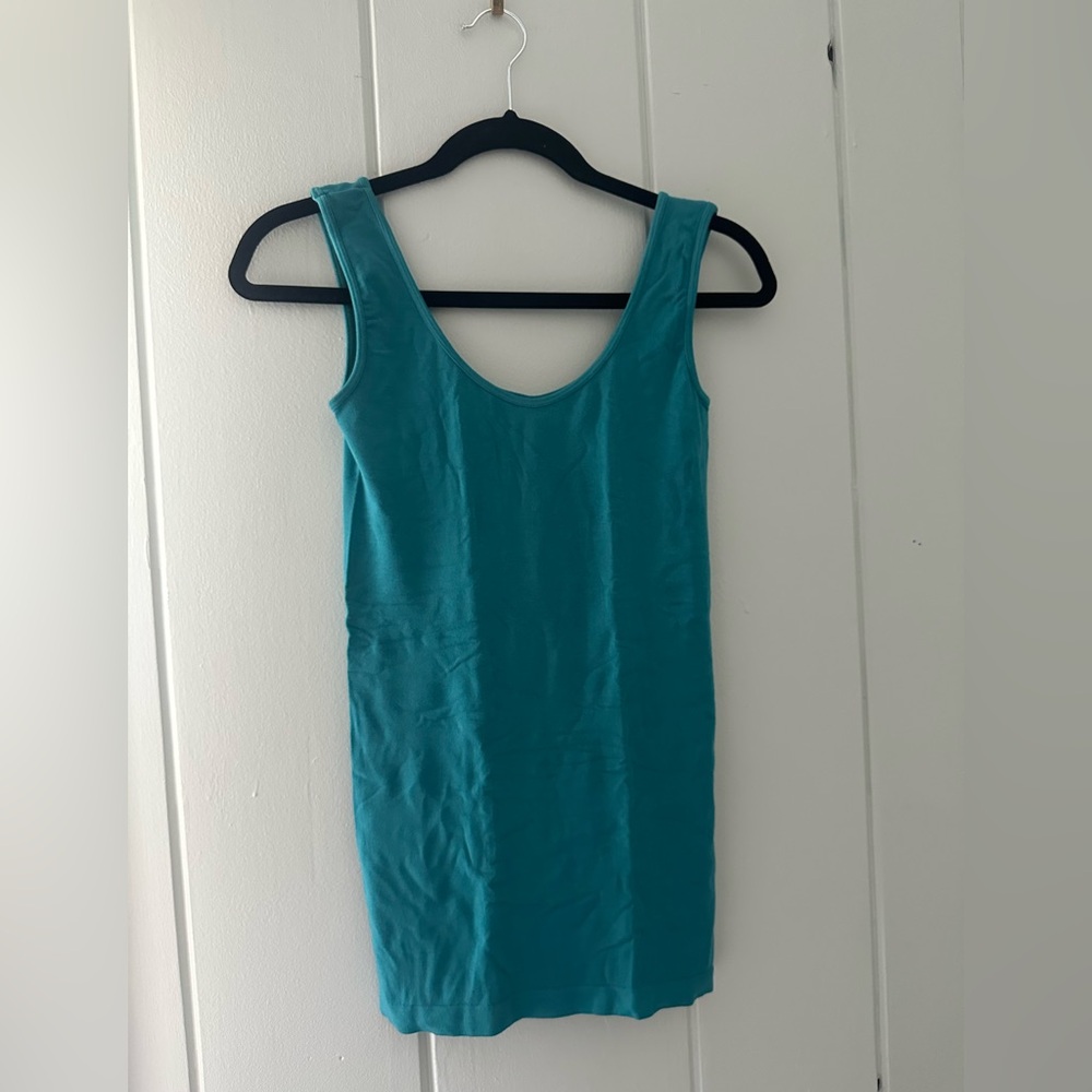 NWT C’Est Moi Turquoise Bamboo Seamless Tank Top / OS